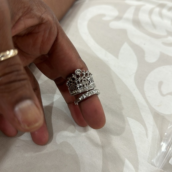 Hip Hop Bling Ring Female Stainless Steel Wedding Engagement For Women Size 5/6 - Picture 4 of 12